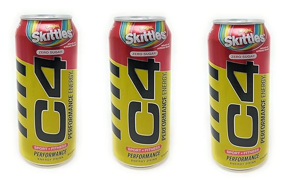 C4 PERFORMANCE ENERGY DRINK SKITTLES 16OZ