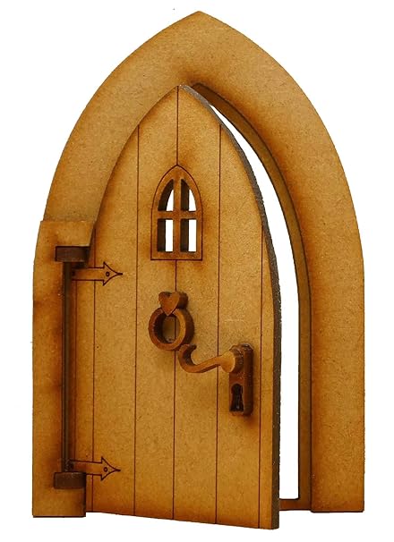 Opening Country Cottage Fairy Door 3d Self Assembly Wooden Fairy