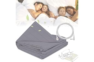 FXYSWGA Grounding Sheets for Bed Organic Cotton Silver with Ground Connection Cord Sleeping Wellness Benefits Sleep Therapy (35x90 inch, Grey)