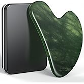 Gua Sha Facial Tools, Natural Jade Stone Guasha Tool for Face Acupuncture Therapy Trigger Point Treatment, Gua Sha Scraping M
