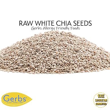 Semillas de chía cruda de Gerbs, sin OMG, gluten, cacahuetes ...