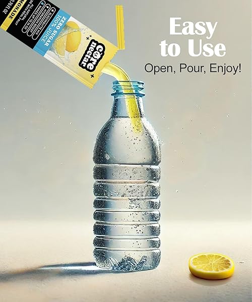 ZERO SUGAR, ELECTROLYTE MIX – LEMONADE HYDRATION PACKETS – 100% SUGAR FREE, NATURAL SWEETENED, DIABETIC, KETO & FASTING FRIENDLY – MADE WITH REAL FRUIT JUICE