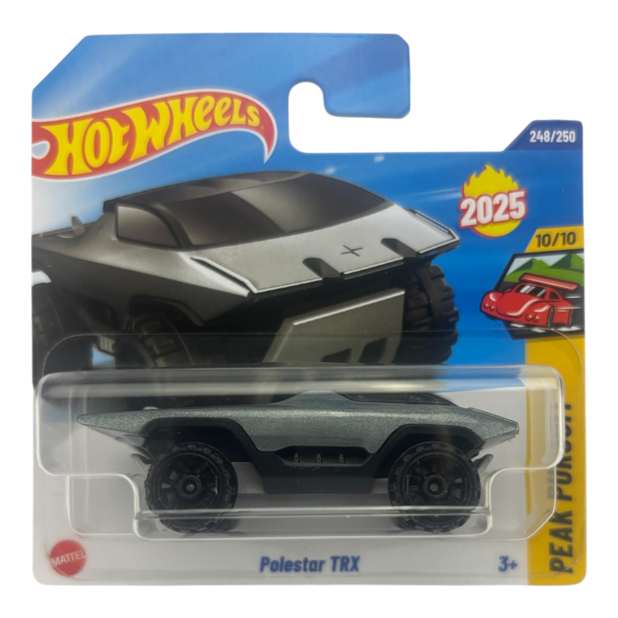 Hot Wheels Polestar TRX [Silver] Peak Pursuit 10/10, 248/250, New for 2025! 1:64 Scale Diecast Vehicle