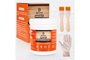 Deuvuo Invisible Waterproof Agent, Super Strong Transparent Waterproof Glue, Anti-Leakage Waterproof Sealant Adhesive Coating for Bathroom, Kitchen, Garden, Roofs, Walls (300g)