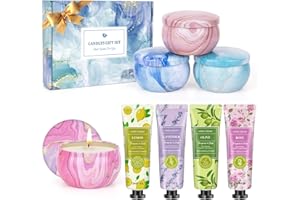 SUPERSUN Gifts for Women - Candles Gift Set & Hand Cream Lotion Set (8 Pack), Ideal for Birthday Gifts,Teacher Appreciation Gifts, Christmas Gifts Set, Stocking Stuffers for Mom, Friend, Coworker