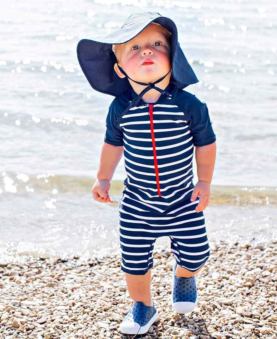 RuffleButts Baby/Toddler Girls Baby/Toddler or Sun Hat UPF 50+ Sun Protection Floppy Wide Brim: Clothing