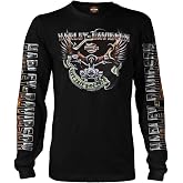 Harley-Davidson Military, Exclusive Overseas Tour Kadena Air Base, Eagle Ride Men&rsquo;s Long Sleeve T-Shirt