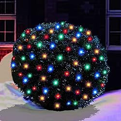 Christmas Net Lights Outdoor,100LED 5ftx5ft
