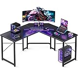 Casaottima L Shaped Gaming Desk, Corner Desk Gaming