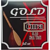 Gold Cura Strings for Turkish Saz Cura Baglama Professional Strings 0.16