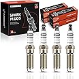 A-Premium Iridium Platinum Spark Plugs Compatible with Chevrolet Malibu 2013-2015, Malibu Limited 2016-2016, Impala, Colorado, Blazer & GMC Acadia, Canyon & Buick LaCrosse & Cadillac ATS, Pack of 4