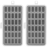 YEQIN Pack of 2 Plastic Bobbin Storage Case Bobbin Boxes Thread Organizer Holds 60pcs Bobbins - Sewing Craft Plastic Case Storage Box - Box Only (Grey)