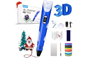 Sunfuny 3D Pen Kid, 3-Dimensional Printing Pen with 150ft 15 Color 1.75mm PLA Filament Refill, 3-D Drawing Printer Pencil Set