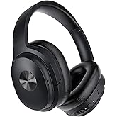 Silensys Hybrid Active Noise Cancelling Headphones, Wireless Over Ear Bluetooth Headphones, Hi-Fi Audio, Deep Bass, Memory Foam Earpads, 30H Playtime, Clear Calls, Travel, Office, Home, Black Pcs