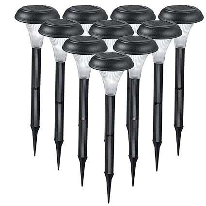 Gardenbliss 10 Pack Of Outdoor Solar Garden Lights For Your Yard