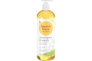 Burt's Bees Baby Shampoo and Body Wash with Lavender, Calming Tear Free Baby Soap, 98% Natural Origin, 21 Fl Oz