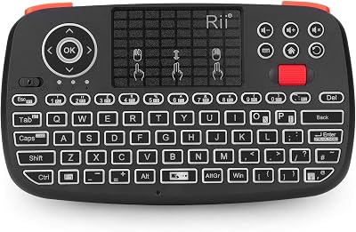 Rii I4 Dual Mode Bluetooth 4.0 + 2.4G Mini Keyboard with Touchpad Backlit