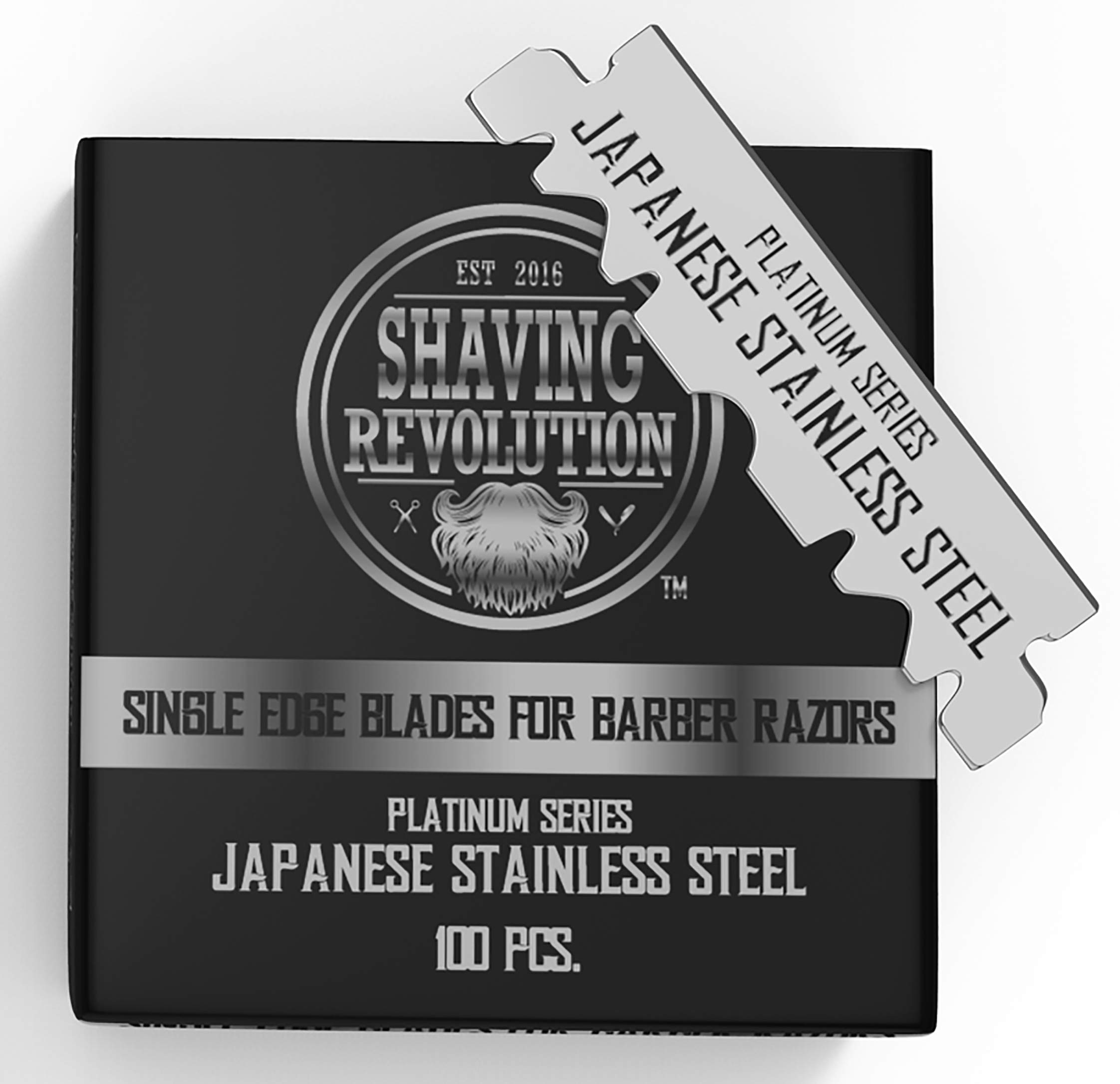 Photo 1 of Barber Single Edge Razor Blades - 100 Count Stainless Steel