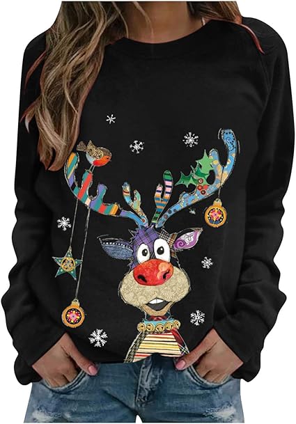 womens xmas sweatshirts