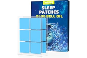 NEVVIS Sleep Patches, 60 Blue Bell Sleep Patches for Adults Extra Strength, Natural Plant Ingredients of Sleep Patch, Skin-Friendly & Last All Night