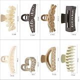 Keiby Citom Hair Claw Clips 8pcs Thick Hair Non-Slip Large Clamps view 3