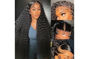 Silinli 200% Density 28 Inch 13x6 Deep Wave Lace Front Wigs Curly Human Hair Wig Wet And Wavy HD Lace Front Wigs Human Hair Pre Plucked Frontal