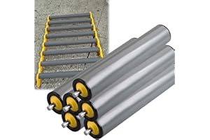 7Pcs PVC Conveyor Belt Rollers, Dia 2.4'' 2inch 1.5in 1.3'' 1'', Heavy Duty Unpowered Conveyor Gravity Roller for DIY Project
