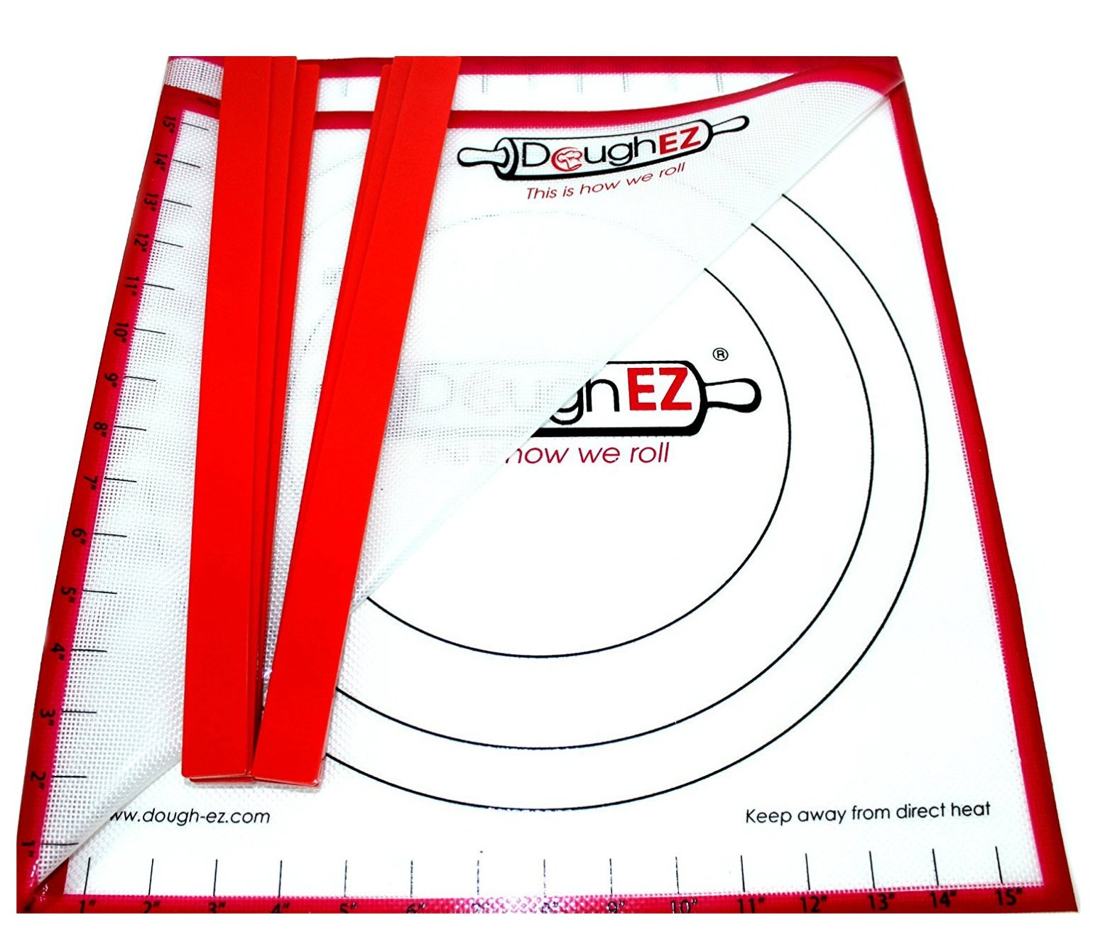 DoughEZ Extra Large 17.5 x 32 NonSlip Silicone Pastry Dough Rolling