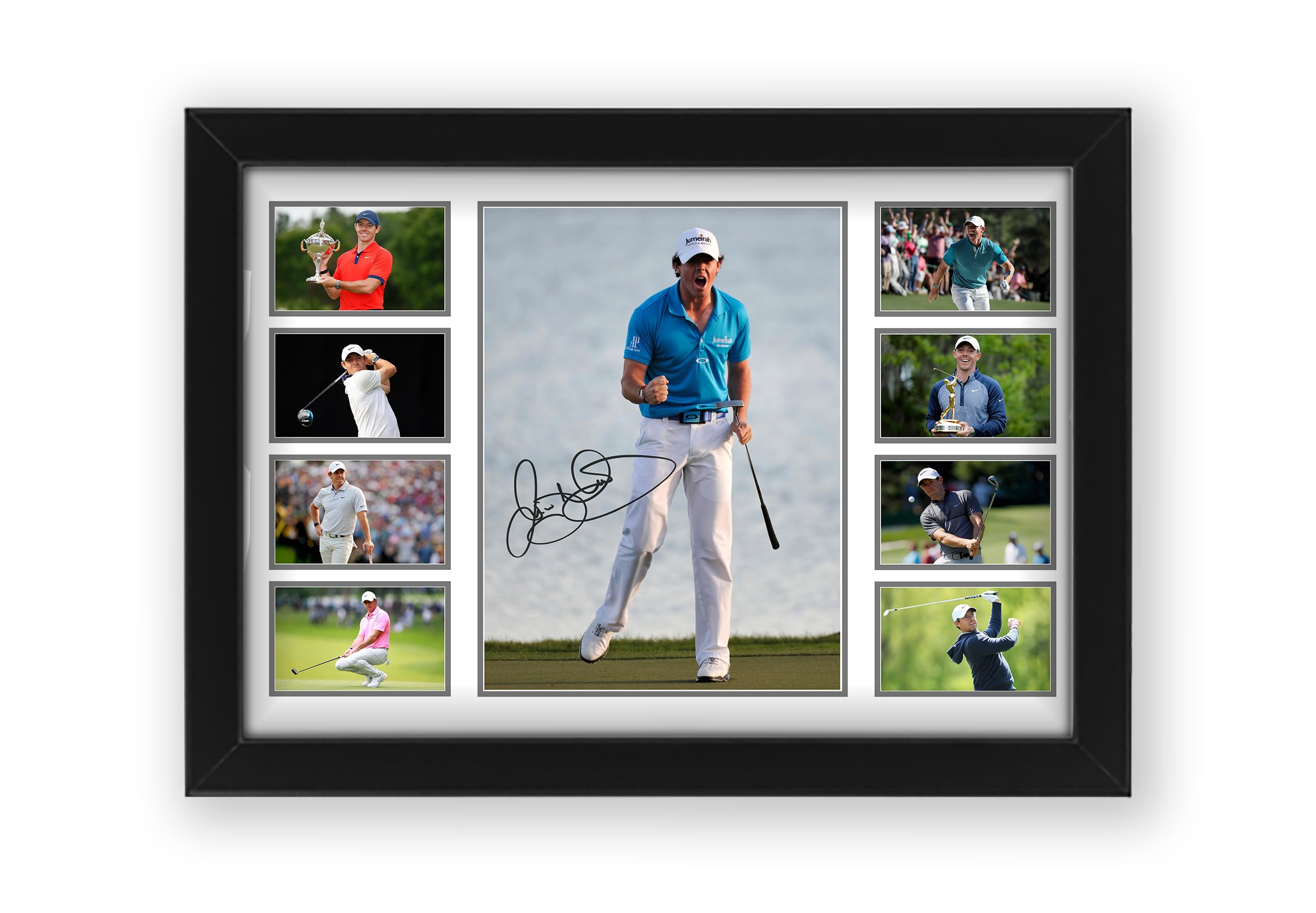 Rory Mcilroy Signed Poster Print - Limited Edition Autograph Fan Gift – Collectible Memorabilia Merchandise (Framed A3 (30x40cm))