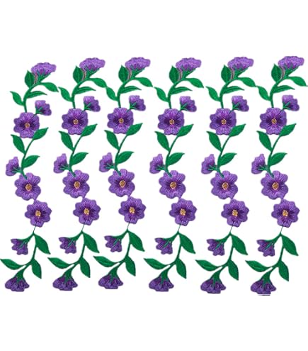 4 Pieces 9.4inch Long Leaves Patch Ivy Leaf Iron On Patches Embroided Applique For Garment Curtain Pillow Blanket Trimming Dress Embellishments (Red