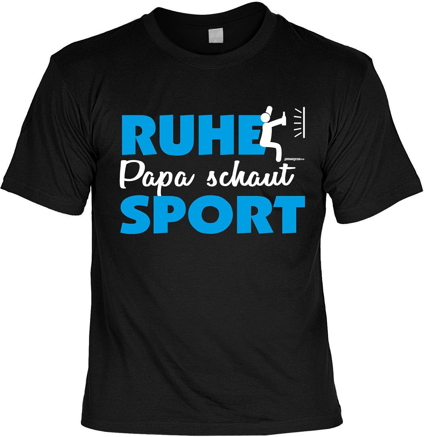 Vatertags TShirt Ruhe Papa schaut Sport cooles Shirt mit