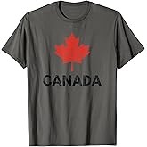 Canadian Flag Shirt for Women Men Kids Vintage Canada T-Shirt