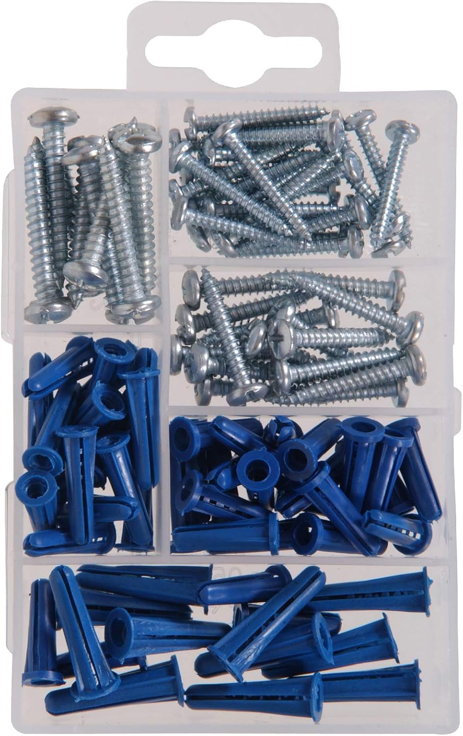 THE HILLMAN GROUP 591516 SMALL ANCHORS SCREWS ASSORTMENT 95PACK