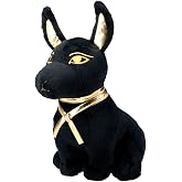 SUMMIT COLLECTION Black and Gold Ancient Egyptian Anubis Dog Puppy Plush Doll