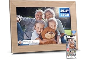 Frameo Arktronic 10.1 Inch 32GB WiFi Digital Picture Frame, Electronic Photo Frame with HD IPS Touch Screen, Light Sensor, Easy to use, Share Photos/Videos via Frameo App Gift for Mom