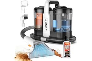 Ailltopd Portable Carpet &15Kpa Powerful Suction Upholstery Spot Cleaner,Deep Stain Cleaning for Carpet, Pets, Stairs,Couch, 