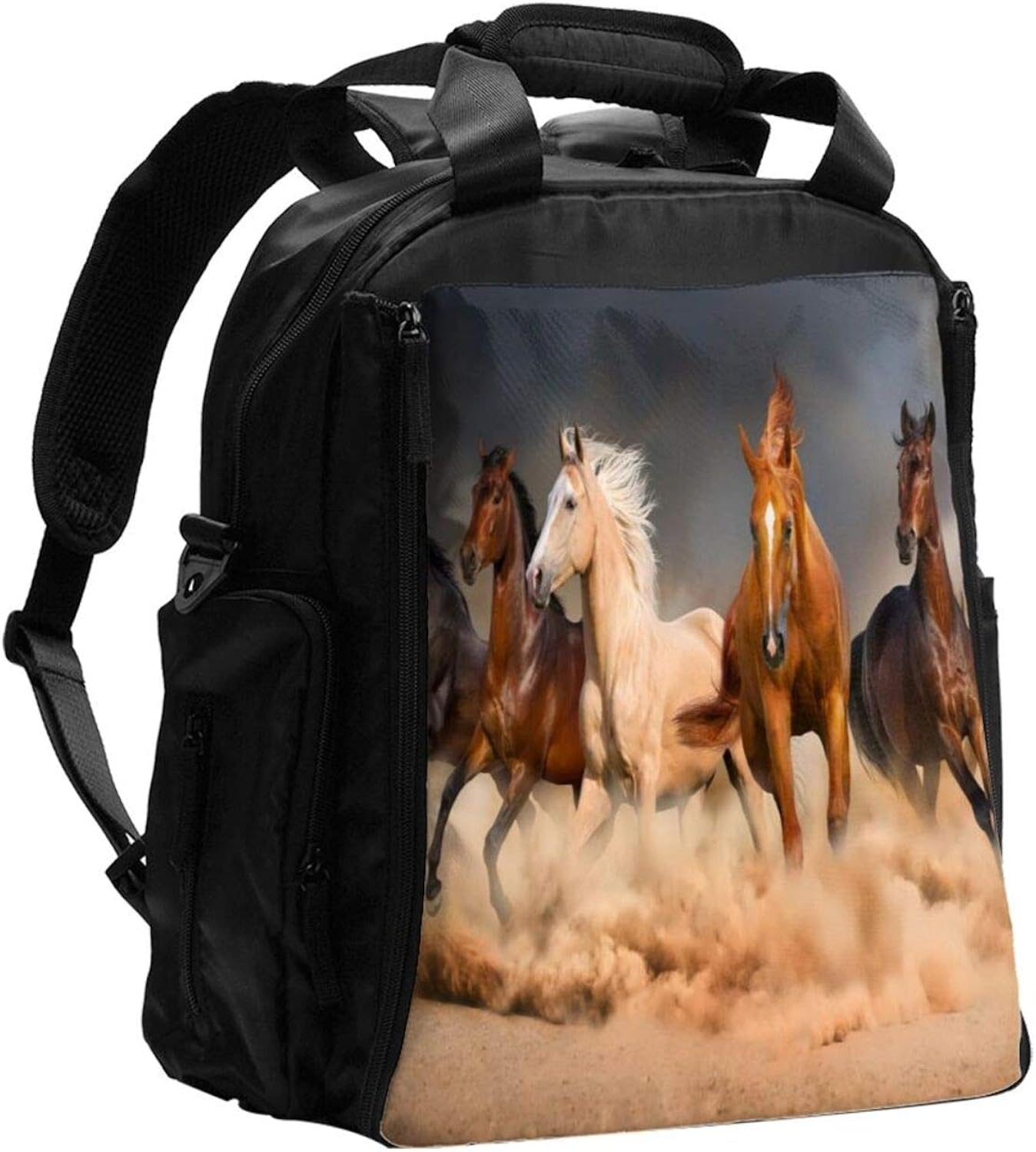 Running Horse Large Capacity MultiFunction Diaper Bag Mom Dad Bag Baby