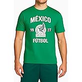 Icon Sports Officially Licensed Mexican Football Federation Unisex Adult Cotton Green Shirt, Large