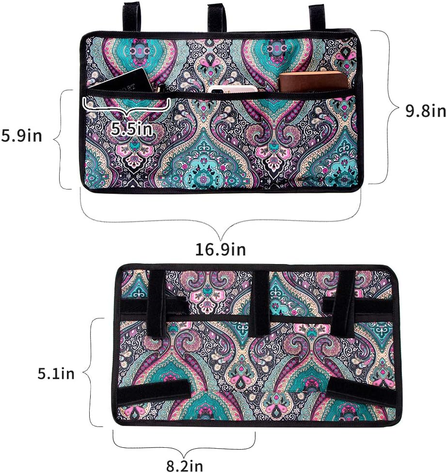 Walker Pouches, Tote Bag for Folding Walkers, Rollator or Scooter, Wheelchair Side Bag for Seniors, Provides Hands Free Storage for Handicap, Disabled, Walker Accessories: Health & Personal Care