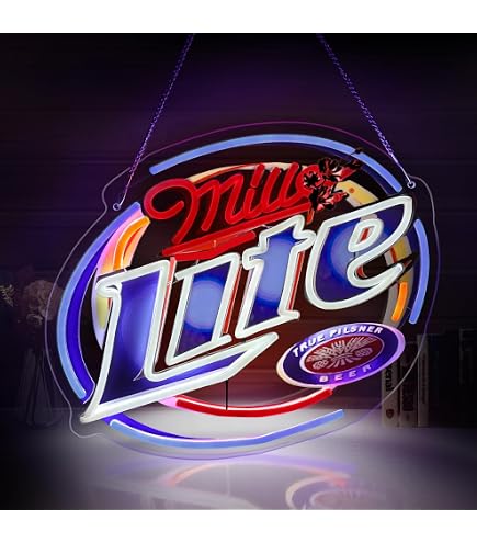 Urby Miller Lite Texas Neon Sign Neon Light Beer Bar Pub