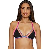 Lucky Brand Womens Avila Halter Bikini Top, Adjustable, Tie Back, Swimwear Separates for Women