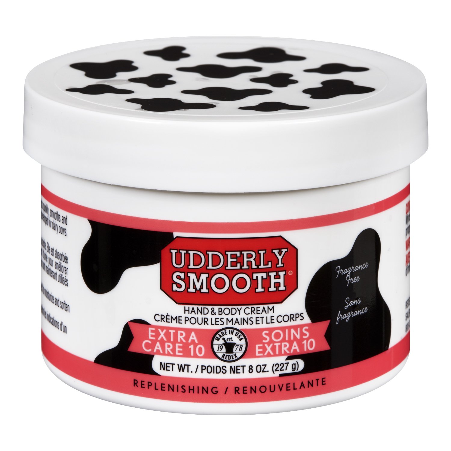Udderly Smooth Extra Care Cream with 10% Urea for dry skin, Unscented, 8 Ounce (Pack of 2)