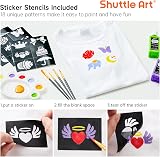 Shuttle Art Fabric Paint Permanent 30 Colours Set 60ml Multicolor with Tools view 4