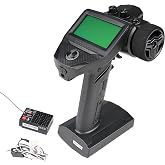 GoolRC Flysky FS-G7P+ RC Transmitter and FS-R11P Receiver, 2.4GHz 10 Channels ANT Protocol Remote Controller with LCD Display for RC Car Boat