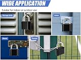 DAYGOS 52mm Outdoor Combination Padlock 4-Digit Code Heavy Duty Shackle 8mm view 8