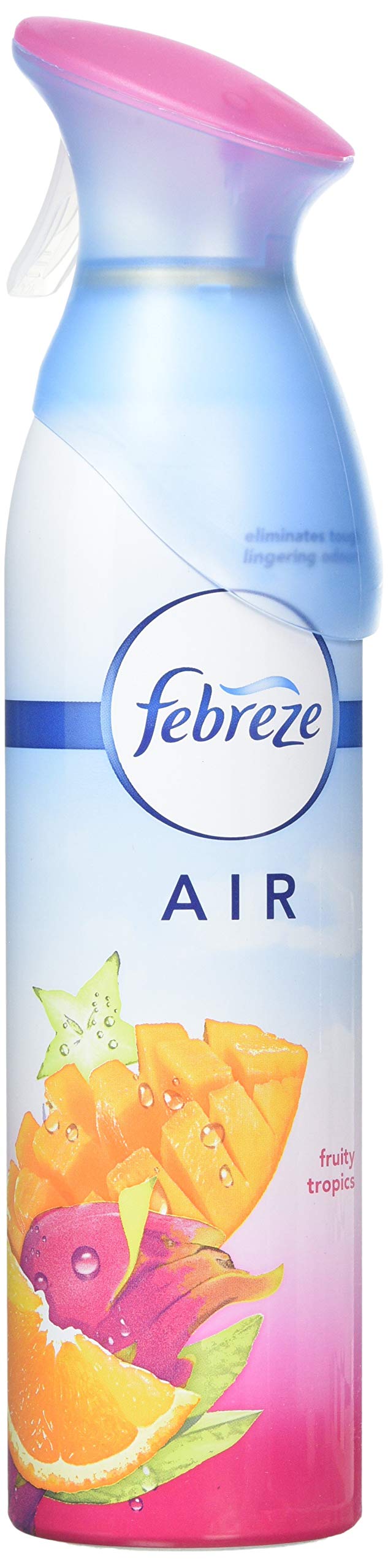 Febreze Air Freshener Spray, Odour Eliminator and Bathroom Freshener, Fruity Tropics, 1.8 Litre (300 ml x 6)