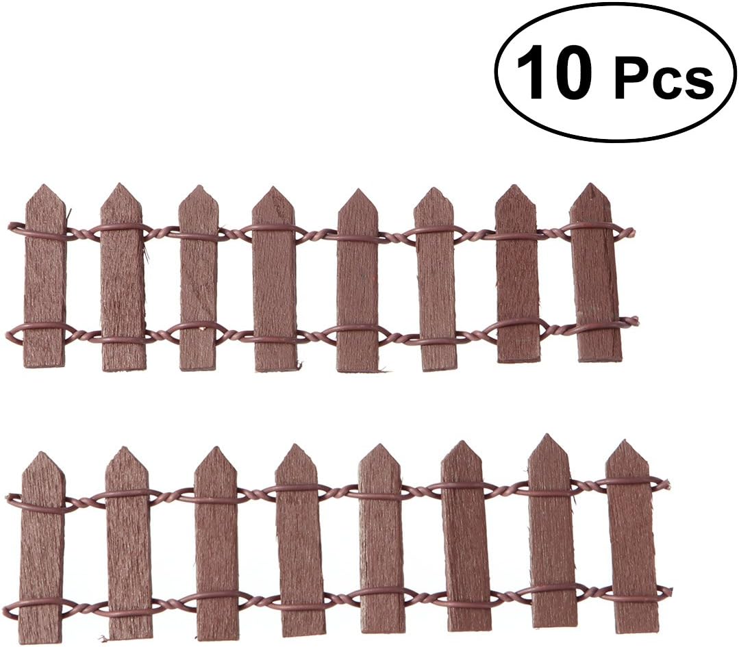 Weißer Mini Gartenzaun Aus Holz - Dekozaun Für Blumenbeete & Feengarten