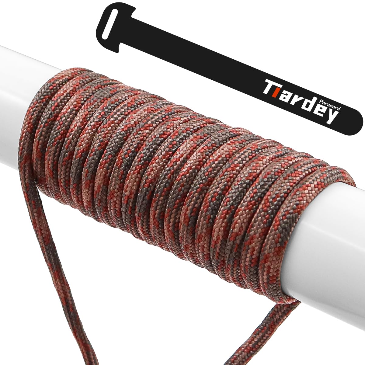 Tiardey PPF-071 Paracord 4mm 100ft (31m) 7 Core Strand,Tear-resistant,Nylon Cord,Mil Spec Type III Paracord,Holds up to 250kg for Outdoor Survival Camping