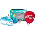 ZippyPaws Birthday Box - Birthday Gift for Dogs, Squeaky Toy Set, Colorful Squeaky Dog and Puppy Toys, and Precious Doggy Plushies - 3 Toys