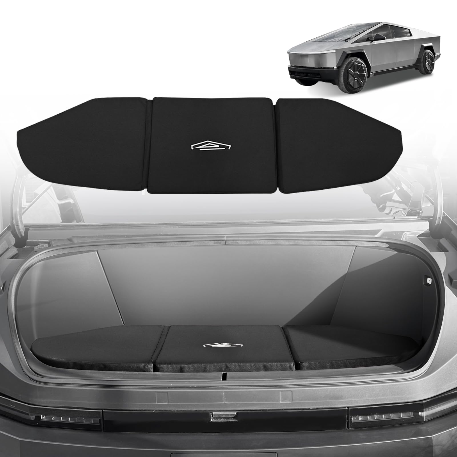 Photo 1 of BestEvMod Frunk Seat Cushion Compatible with Cybertruck 2023 2024 2025 Accessories Front Trunk Seat Cushion Folding Portable Black Camping Travel Easy to Install Custom Fit Cybertruck
